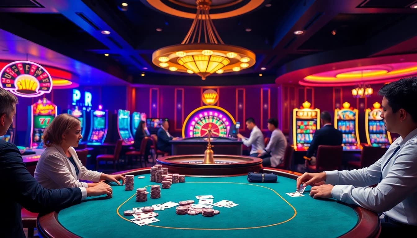 Trải nghiệm sự phấn khích tại 24kclub với bàn casino lộng lẫy và các trận chơi đầy hồi hộp.