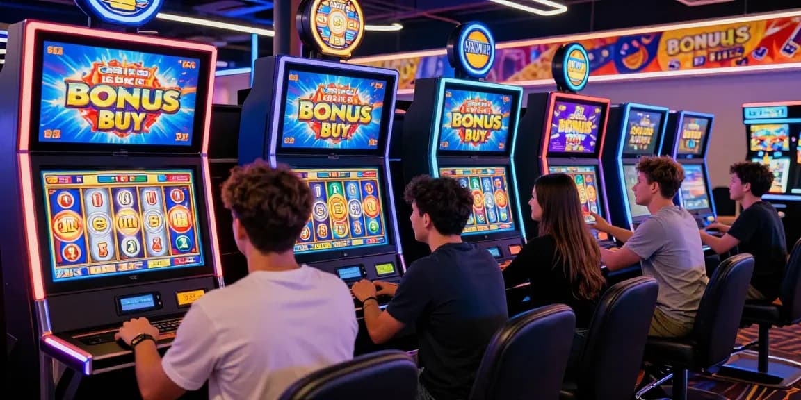 Exciting online casino scene showcasing diverse players enjoying Bonus Buy slots at https://chagency.co.uk with vibrant graphics.
