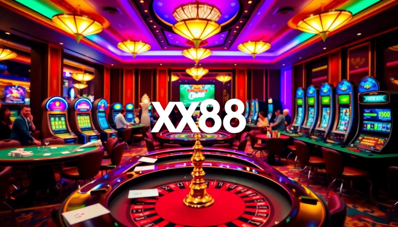 Experience thrilling card games and slot action at https://xx88.nl/, capturing lively casino excitement.