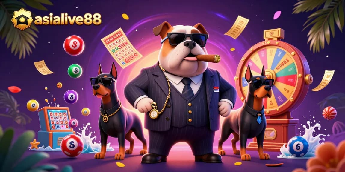Engage with asialive88's vibrant gaming scene featuring energetic characters and thrilling prizes.