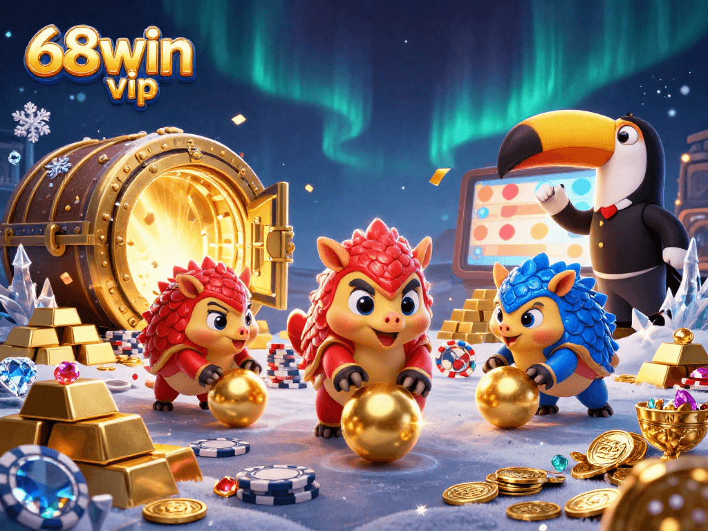 Experience casino excitement with 68win vip as pangolins roll through poker chips!