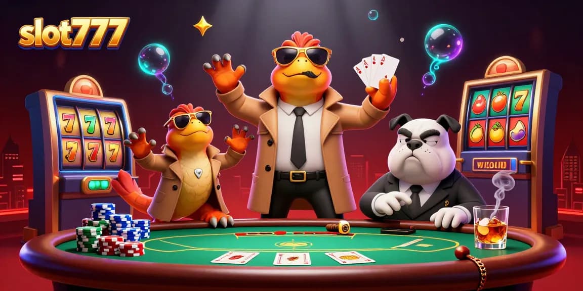 Experience the excitement of slot777 with three raptors attempting to enter a VIP casino lounge