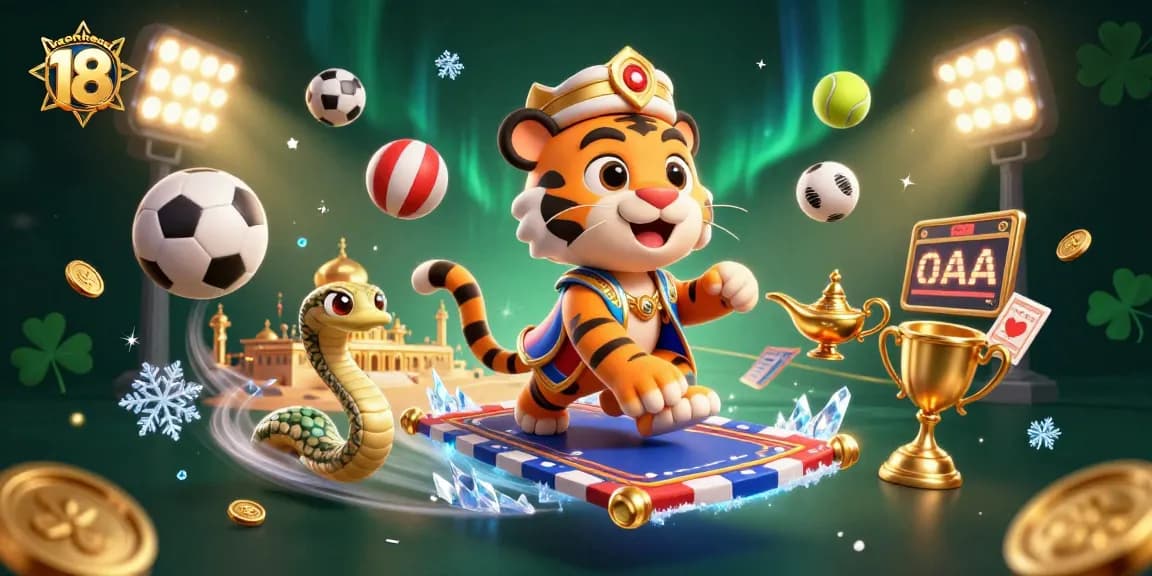 Experience the excitement of keonhacai 18 with thrilling sports betting action and vibrant casino elements.