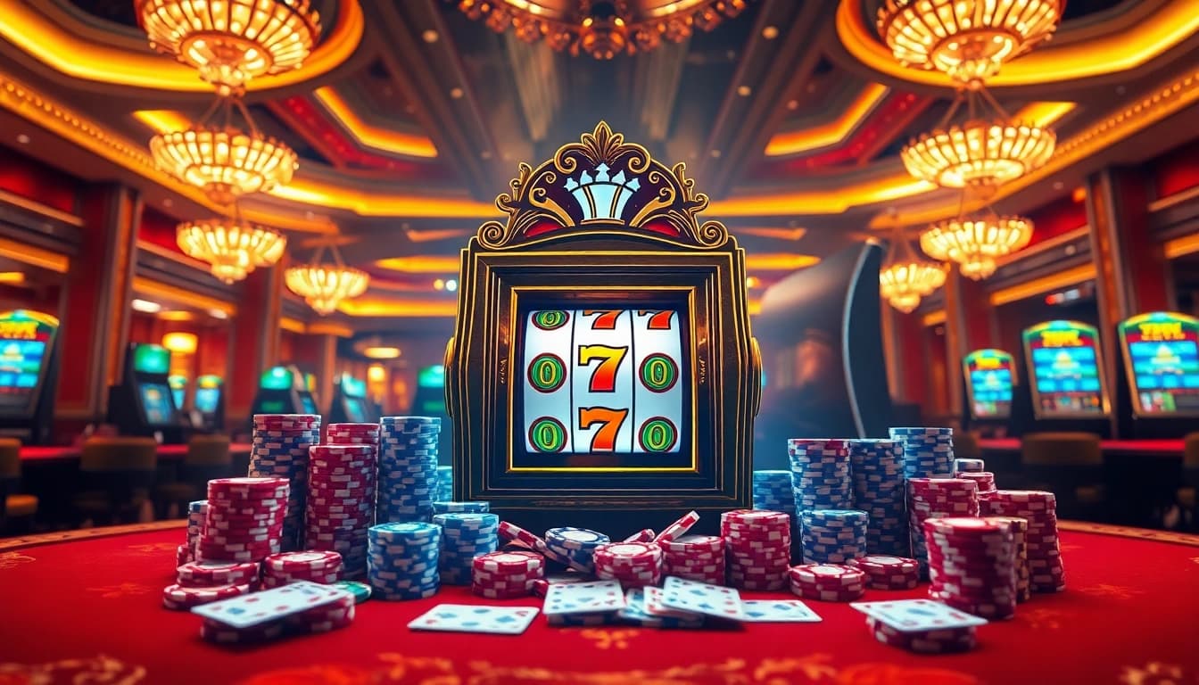 Experience thrilling gameplay with qqmacan slot at a luxurious casino venue.