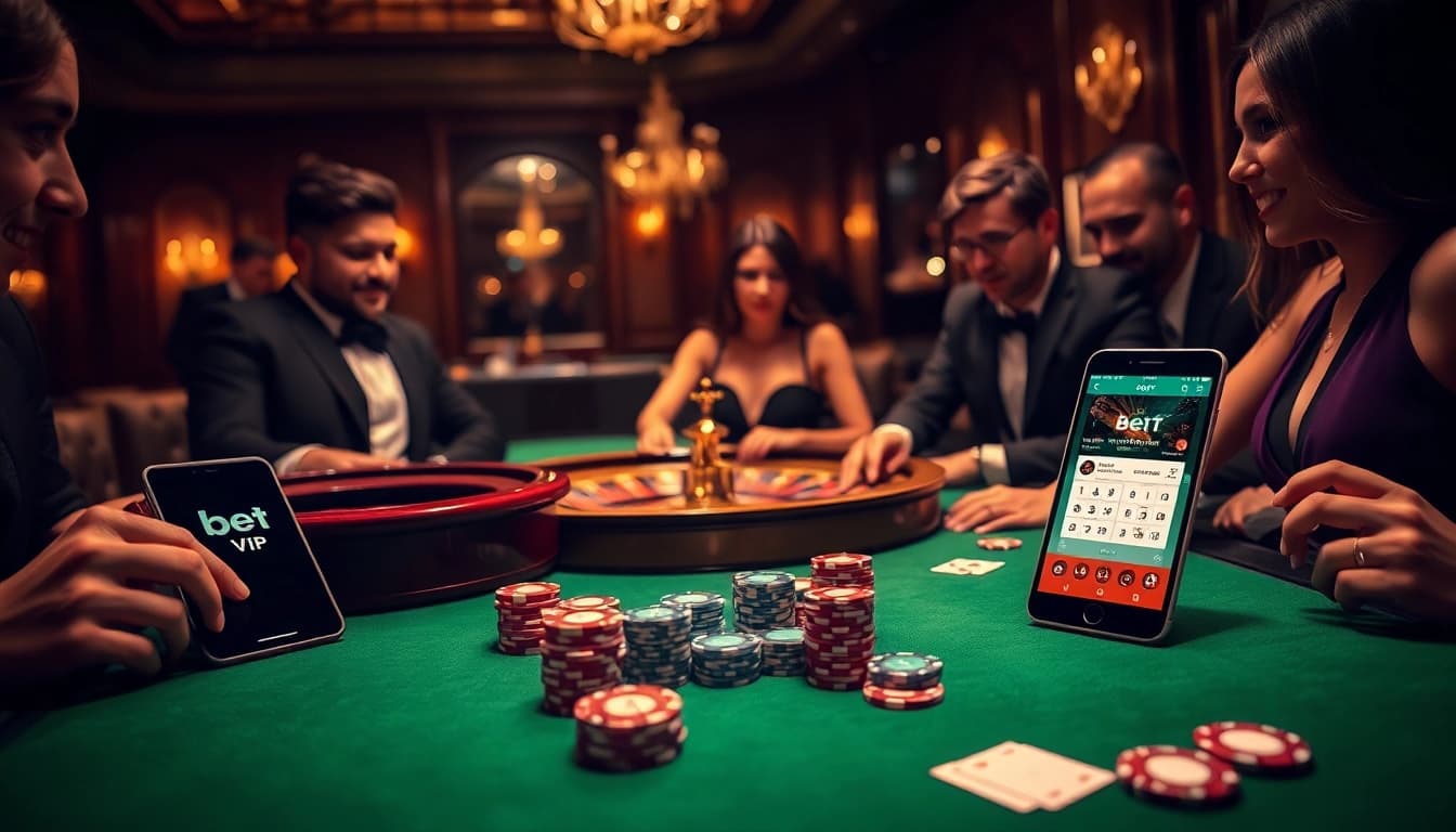 Trải nghiệm sự hồi hộp khi cá cược bằng ứng dụng Bet VIP khi người chơi tham gia với các lá bài và chiến lược
