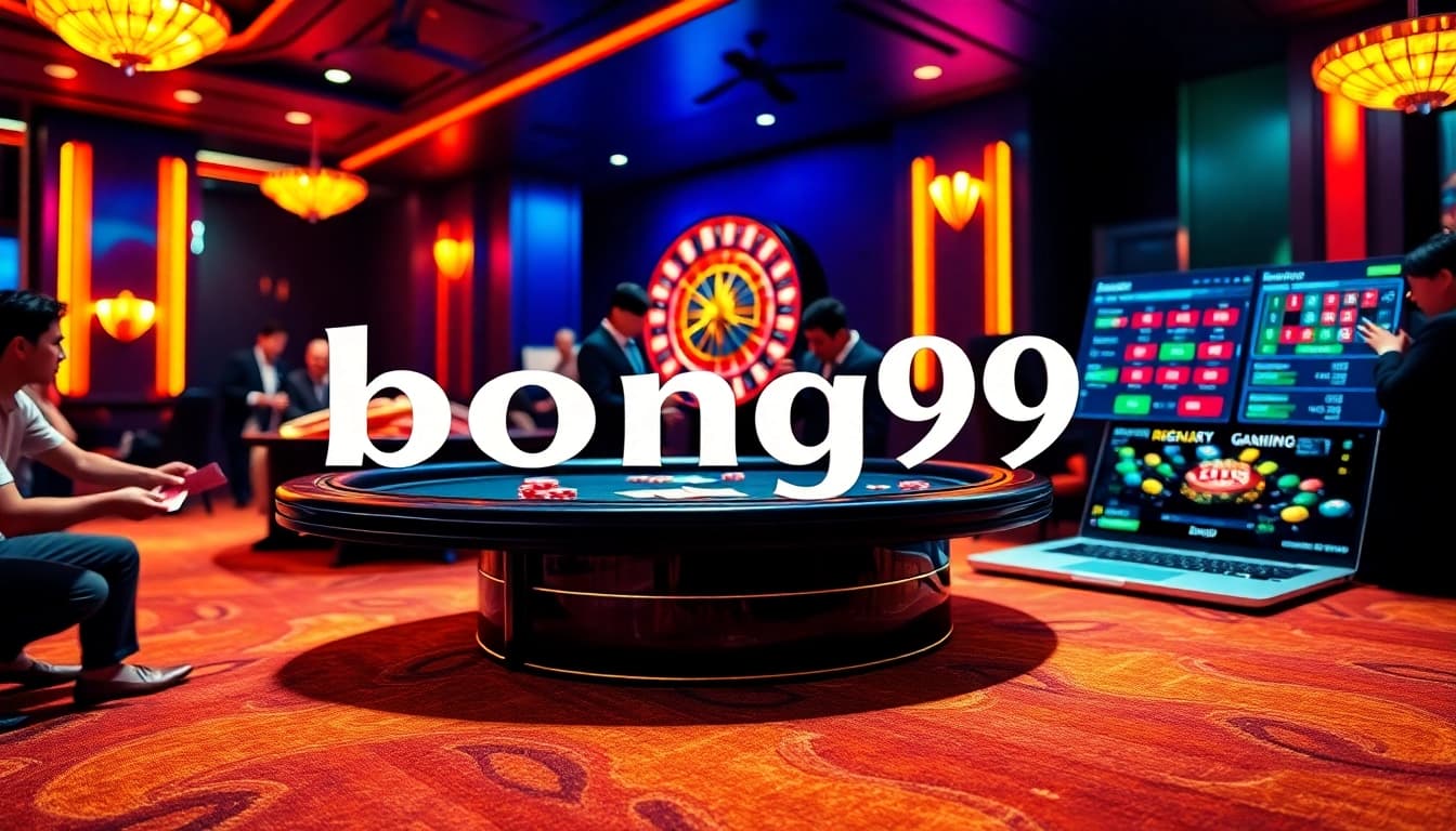 Experience the thrill of gambling with bong99's professional poker and roulette games.