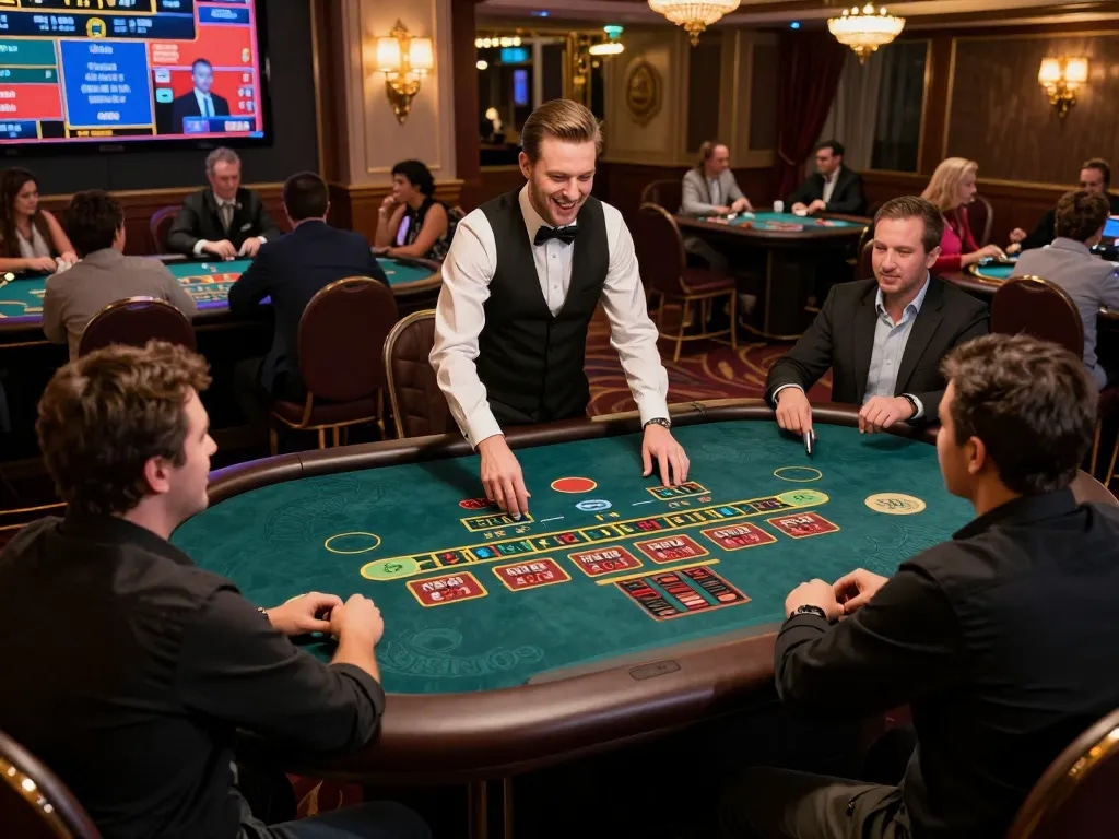 Players engaging in live baccarat at Jilipinas online casino, showcasing thrilling gameplay.