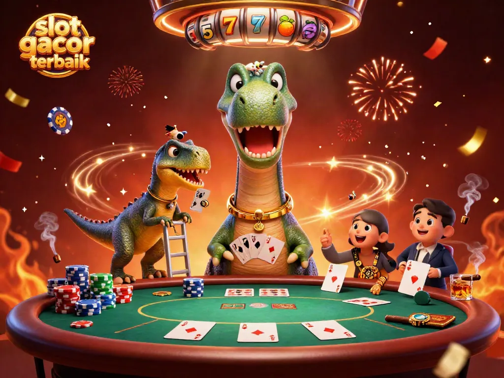 Menangkan jackpot di slot gacor terbaik dengan ilustrasi kasino 3D yang megah.