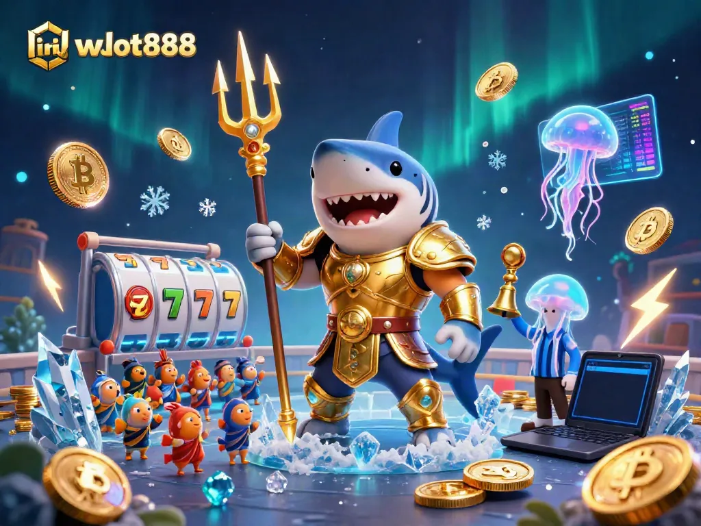 Mainkan slot gacor di link wslot888 dengan visual ilustratif 3D penuh warna dan detail.