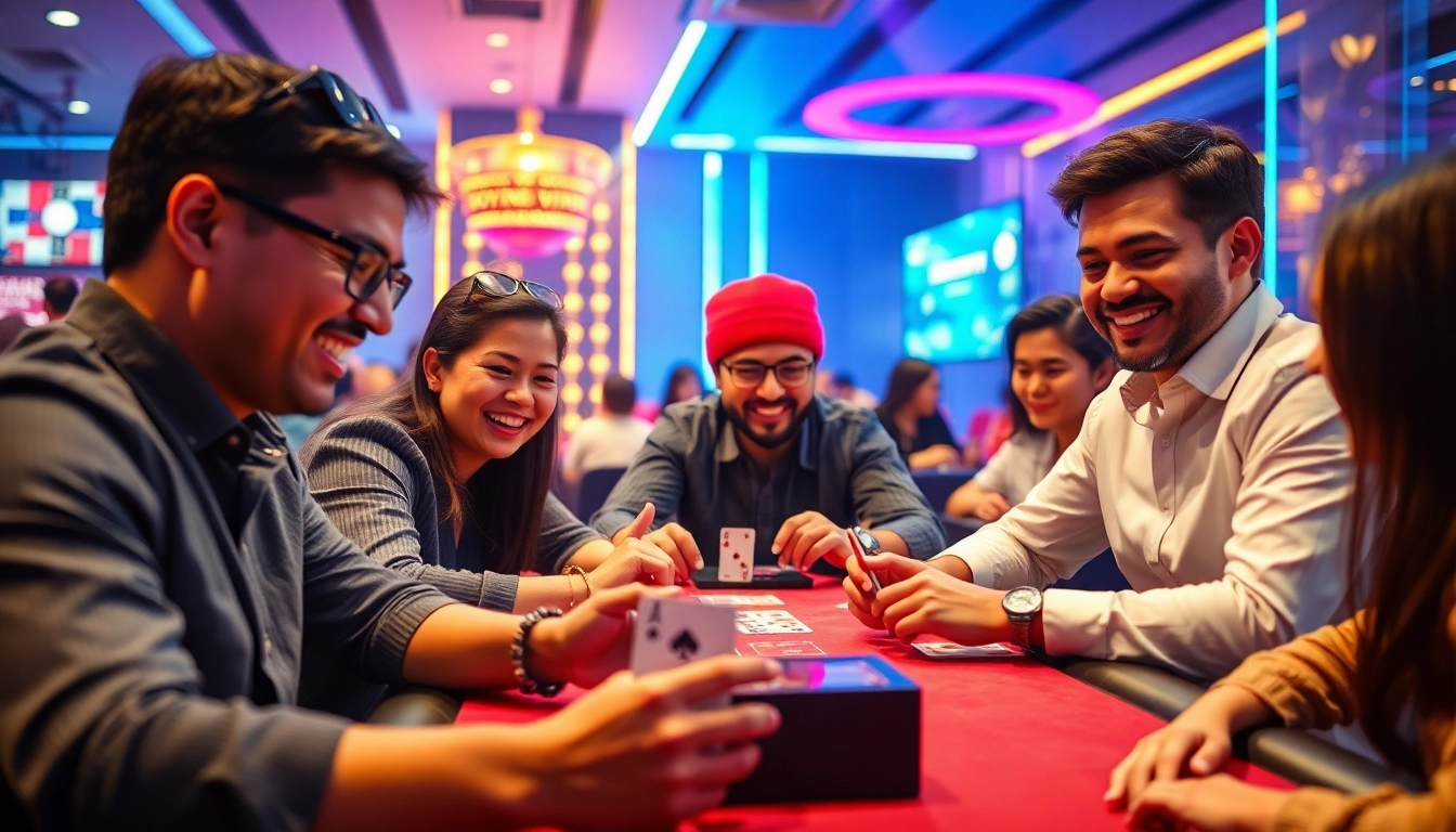 Exciting Yono VIP gaming experience with players enjoying card games in a vibrant setting.