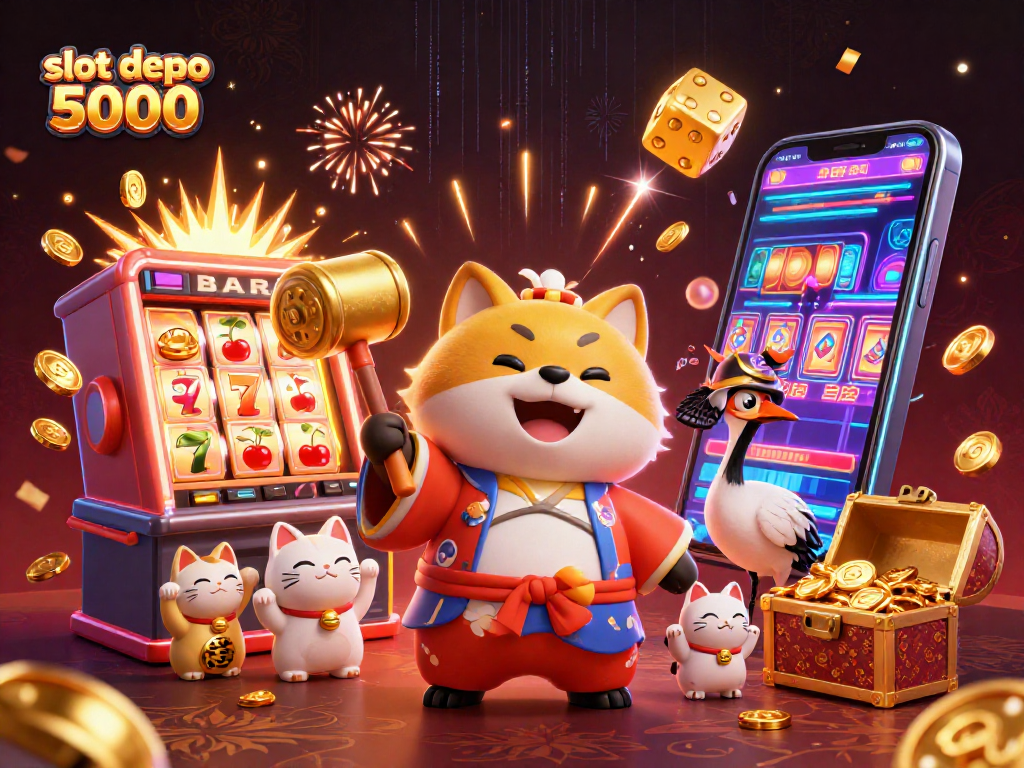 Experience exciting wins at slot depo 5000 with vibrant characters and thrilling jackpot moments.