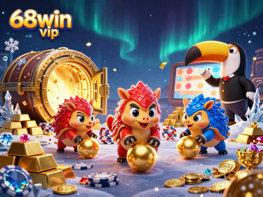 Experience casino excitement with 68win vip as pangolins roll through poker chips!