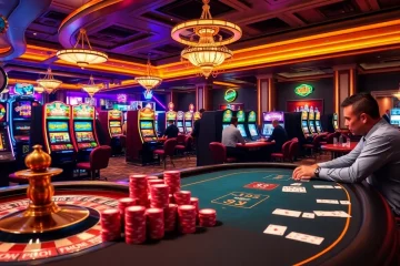 Experience the excitement of 555 win at a vibrant casino with lively table games and slot machines.