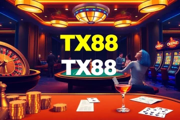 Experience the excitement of poker action at TX88's vibrant casino.