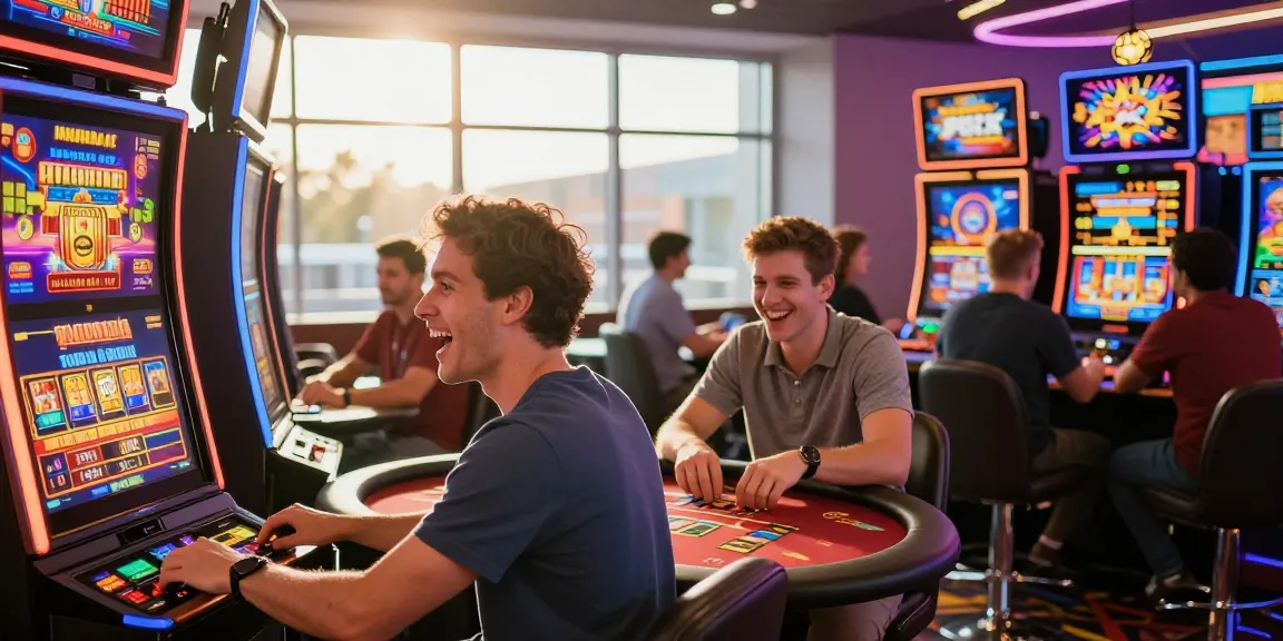 Players enjoying exciting games at mastercard casinos showcasing diverse gaming options and vibrant casino atmosphere.